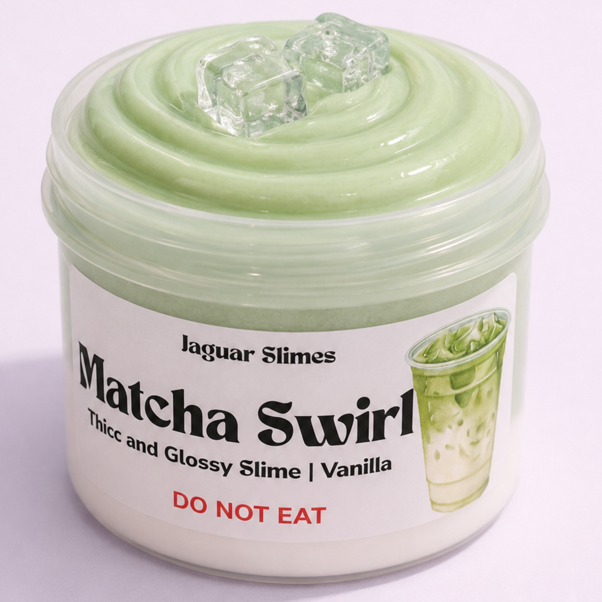Matcha Swirl - Thick and Glossy Matcha Green Slime