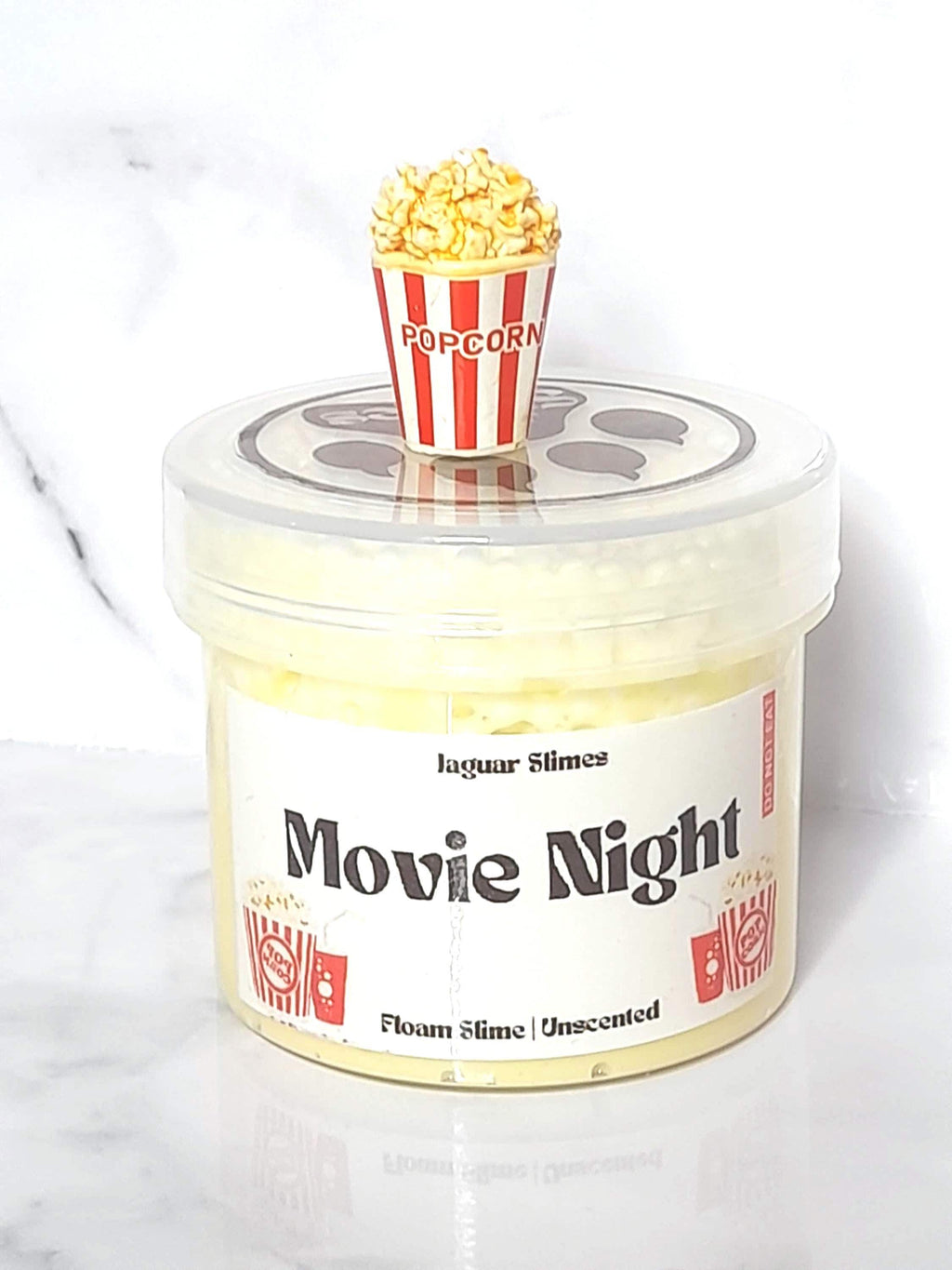 Movie Night – Pastel Yellow Floam Slime | Salted Caramel