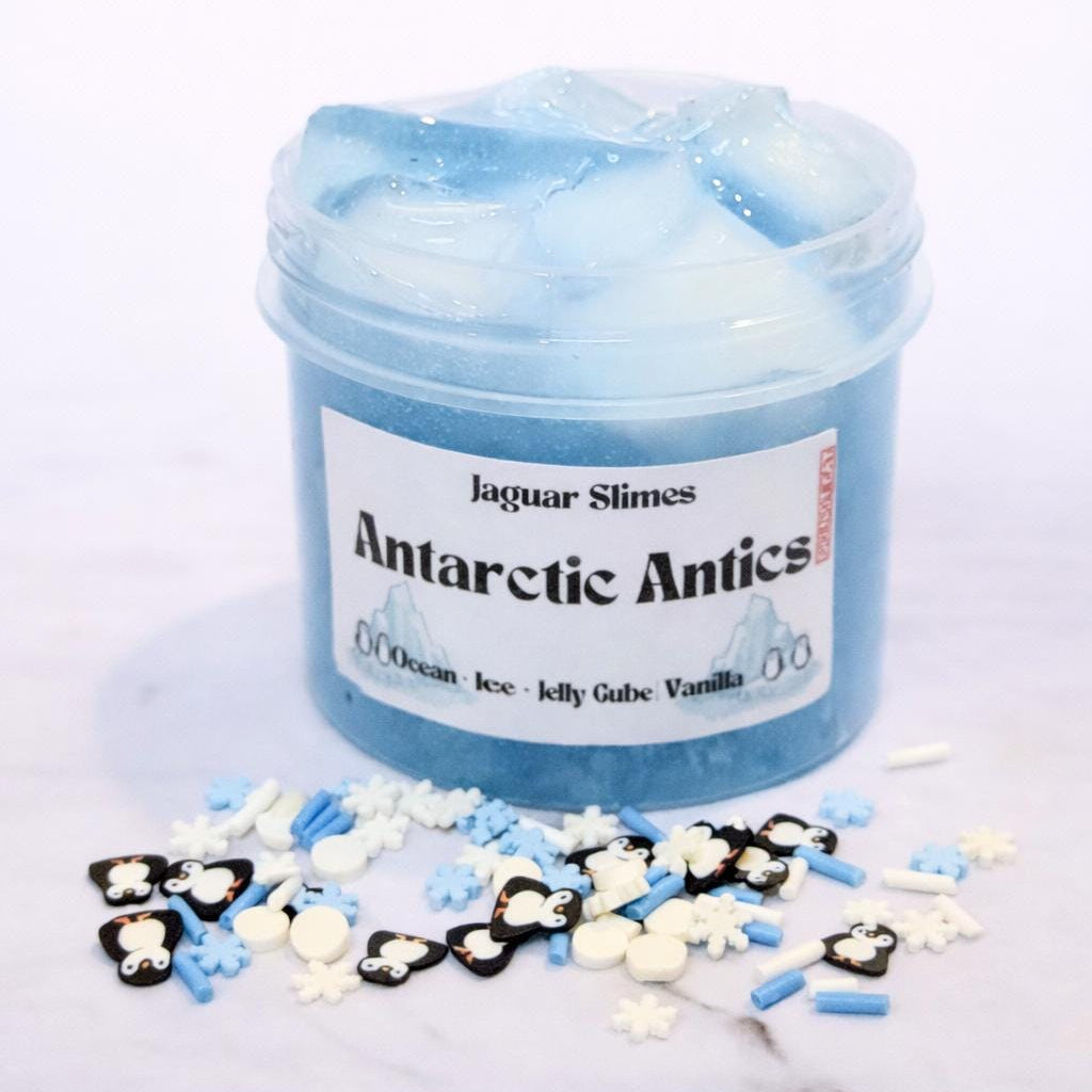 Antarctic Antics – Light Blue Jelly Cube Slime | Vanilla Scented