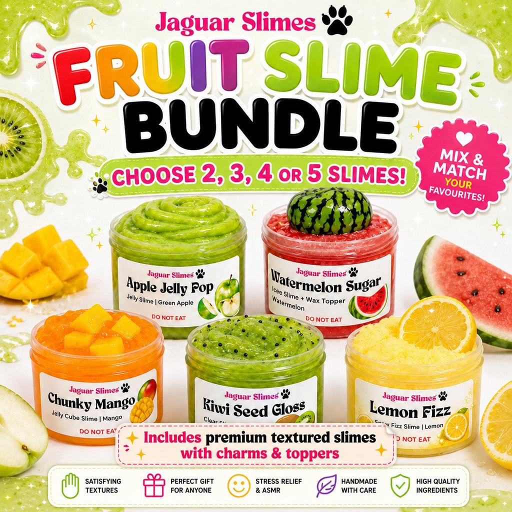 Fruit Slime Bundle – Choose 2, 3, 4 or 5 Fruity Slimes 🍓