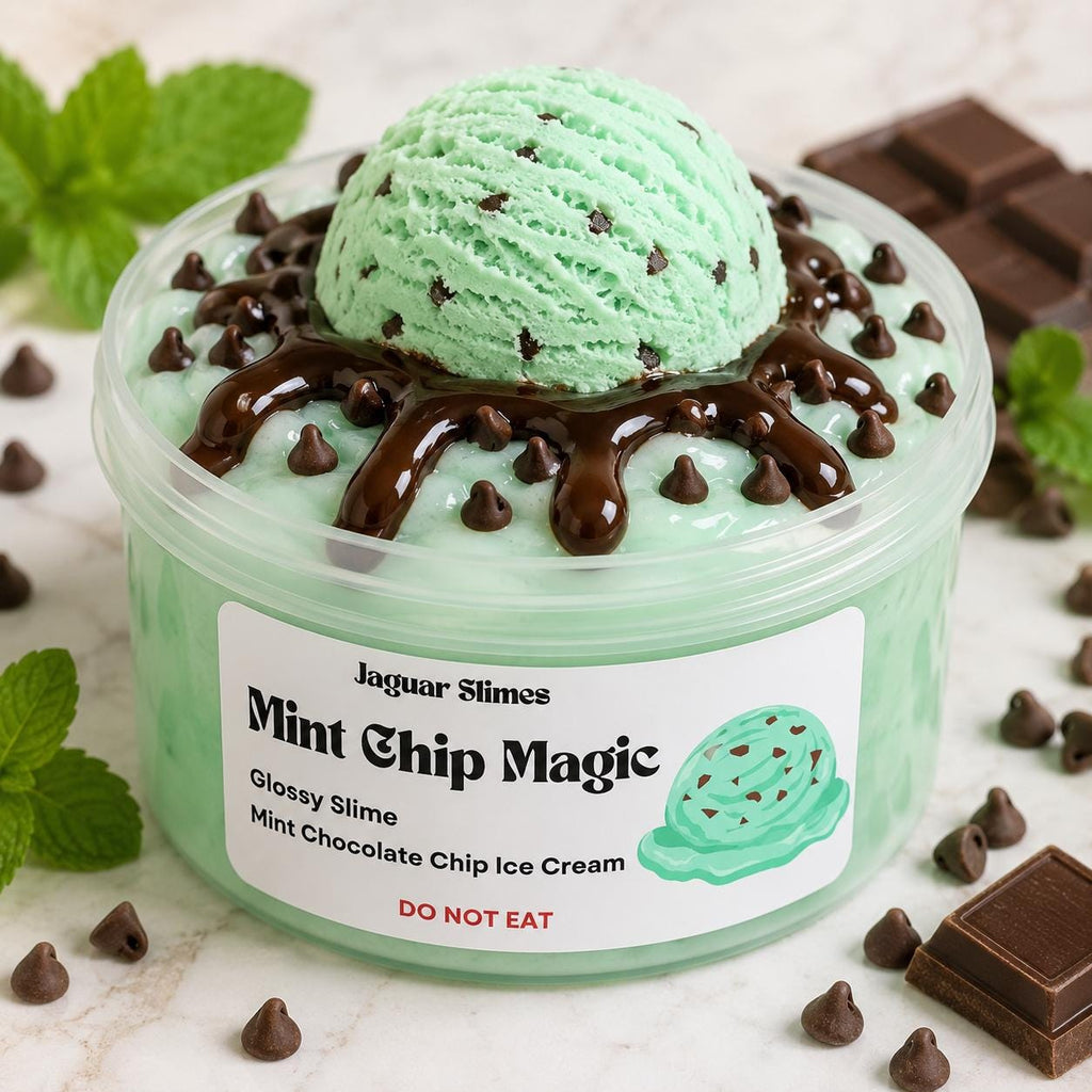 Summer Ice Cream Slime Collection - Glossy Slime + Clay Piece