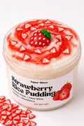 Strawberry Rice Pudding Slime 🍓 | White Slushie Slime with Strawberry Toppings