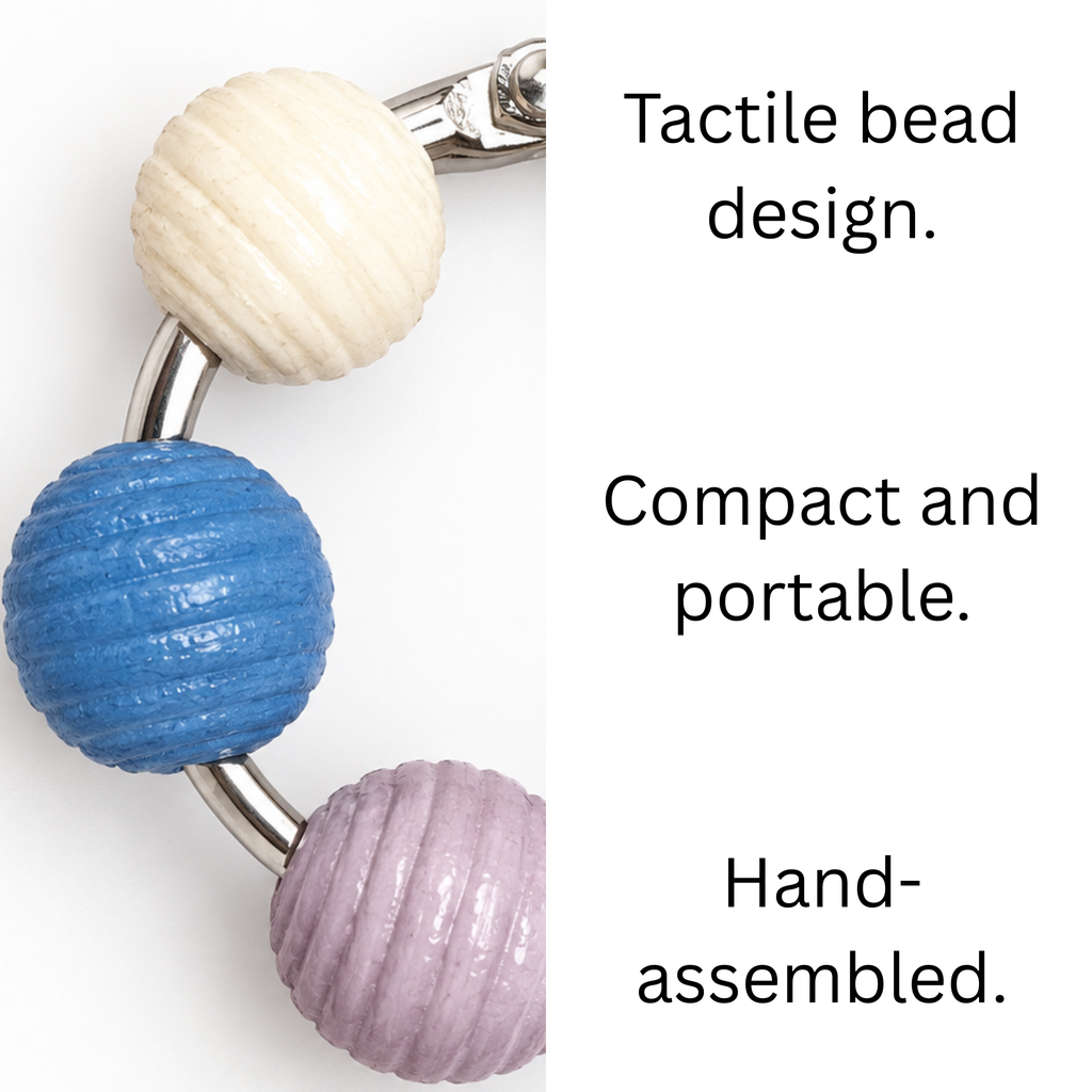 Beaded Fidget Loop – Lavender Sky | Pastel Handheld Fidget