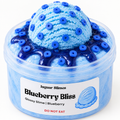 Blueberry Bliss – Blueberry Ice Cream Glossy Slime + Clay Piece
