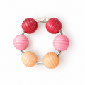 Beaded Fidget Loop – Warm Berry | Handheld Fidget Toy