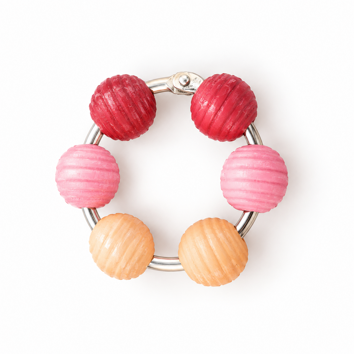 Beaded Fidget Loop – Warm Berry | Handheld Fidget Toy