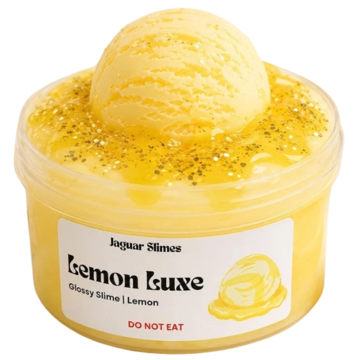 Lemon Luxe – Lemon Ice Cream Glossy Slime + Clay Piece